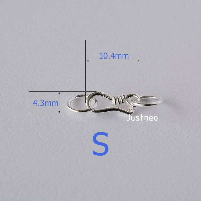 Sterling Silver S Hook & Eye F - огляд і ціна Jewelry Making Silver