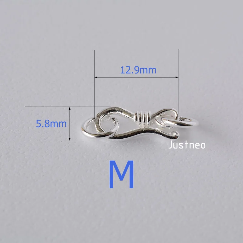Sterling Silver S Hook & Eye F - огляд і ціна Jewelry Making Silver