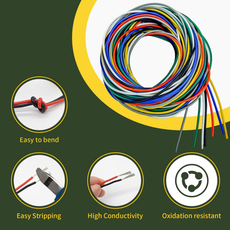 7 Color per 5ft/32.8ft 16 18 2 - огляд і ціна Wire 22 Gauge Copper