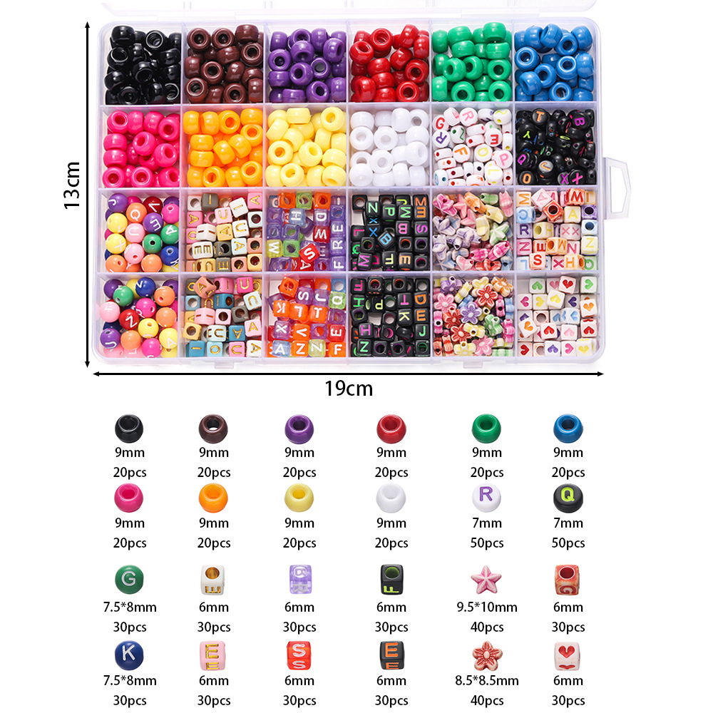 1 Box Colorful Acrylic Pony Be - огляд і ціна Jewelry Making Box