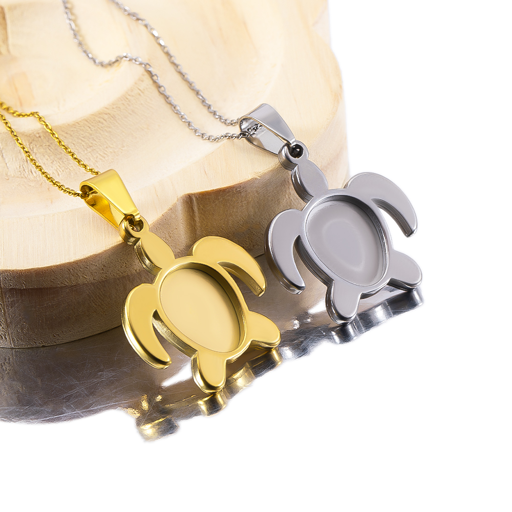 1pc 5pcs Stainless Steel Gold  - огляд і ціна Pendant Blank Bezel